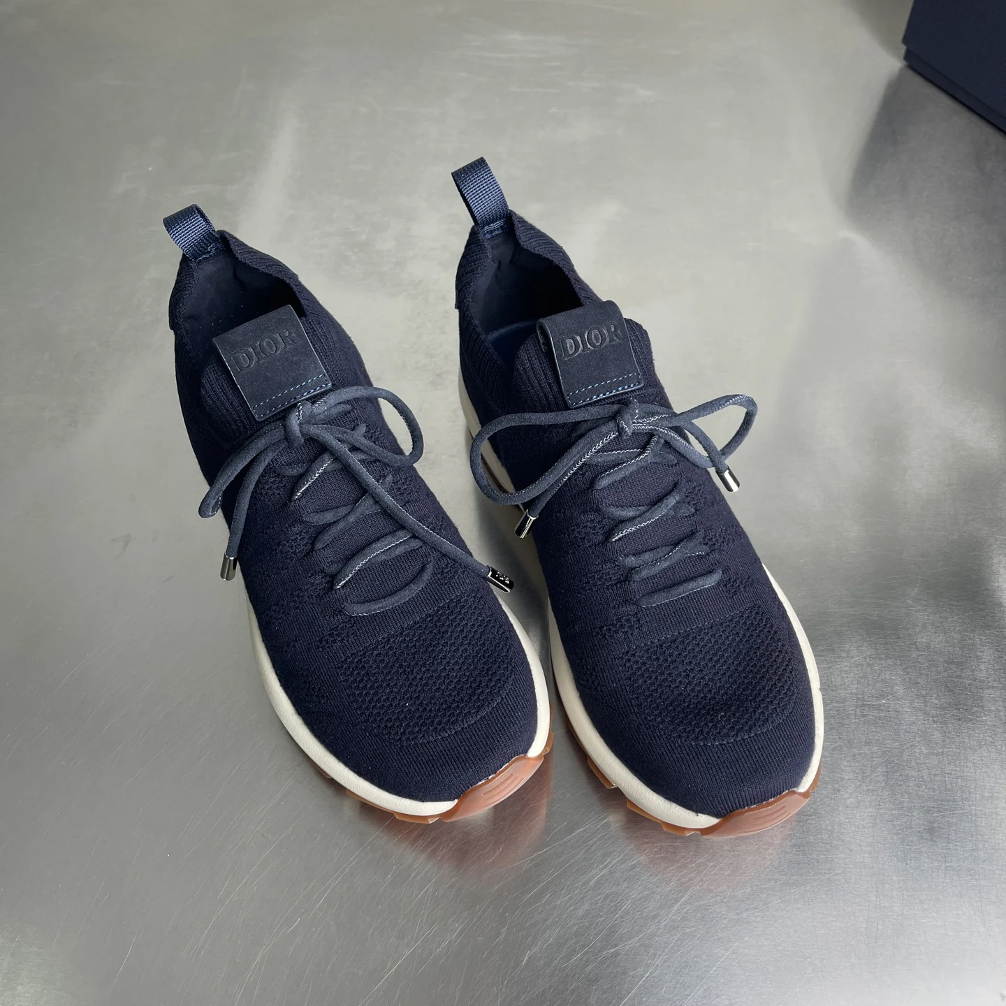 Dior B80 Lounge Sneaker Navy Blue Cannage · 3SN333AAS_H535