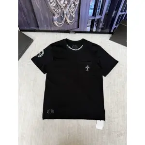Chrome Hearts Floral Cross Logo Tee Black / White