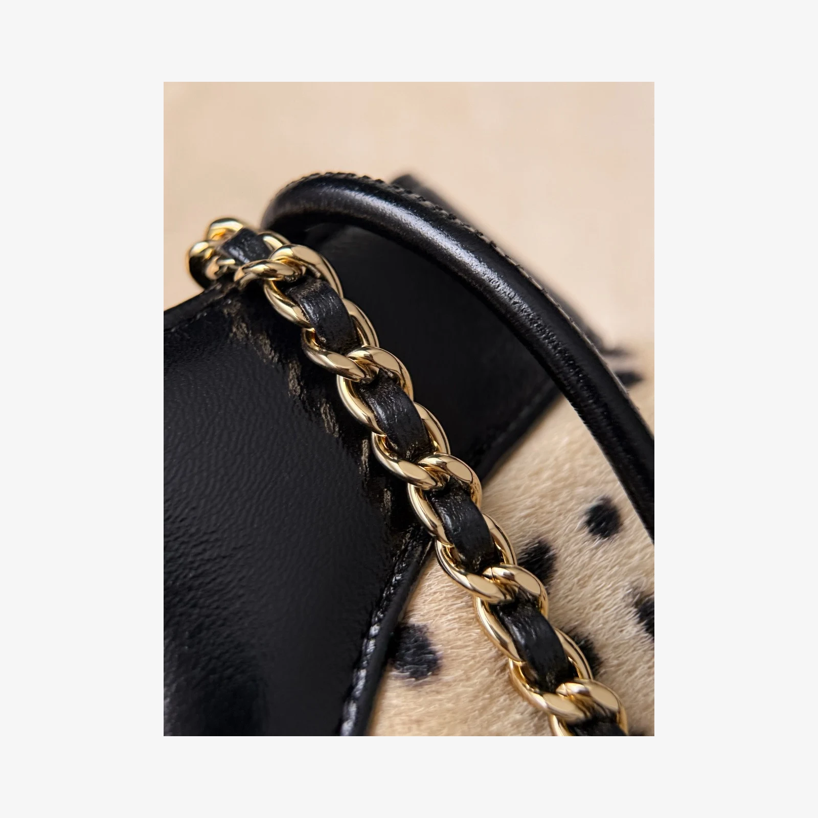 Chanel 31 Mini Shopping Bag AS4133 · Light Beige & Black Light Beige & Black · Lambskin · Gold-Tone Metal