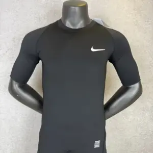 Black Short Sleeve Compression Shirt 008