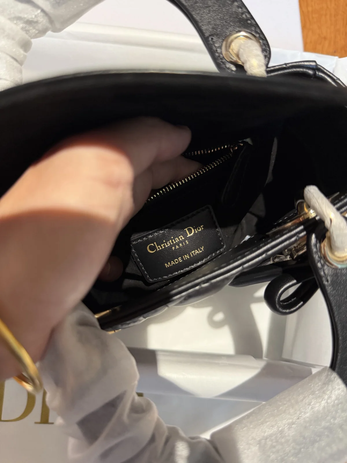 Mini Lady Dior Bag Black Cannage Lambskin · M0505ONGE_M900