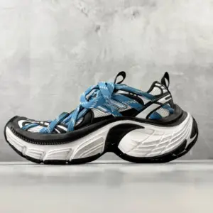 Balenciaga 6XL Extreme Laces Sneaker White/Blue/Black · 863710W6XEX9401