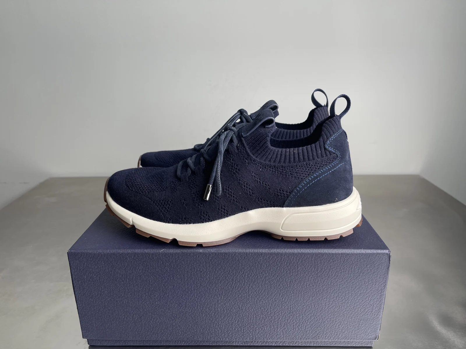 Dior B80 Lounge Sneaker Navy Blue Cannage · 3SN333AAS_H535