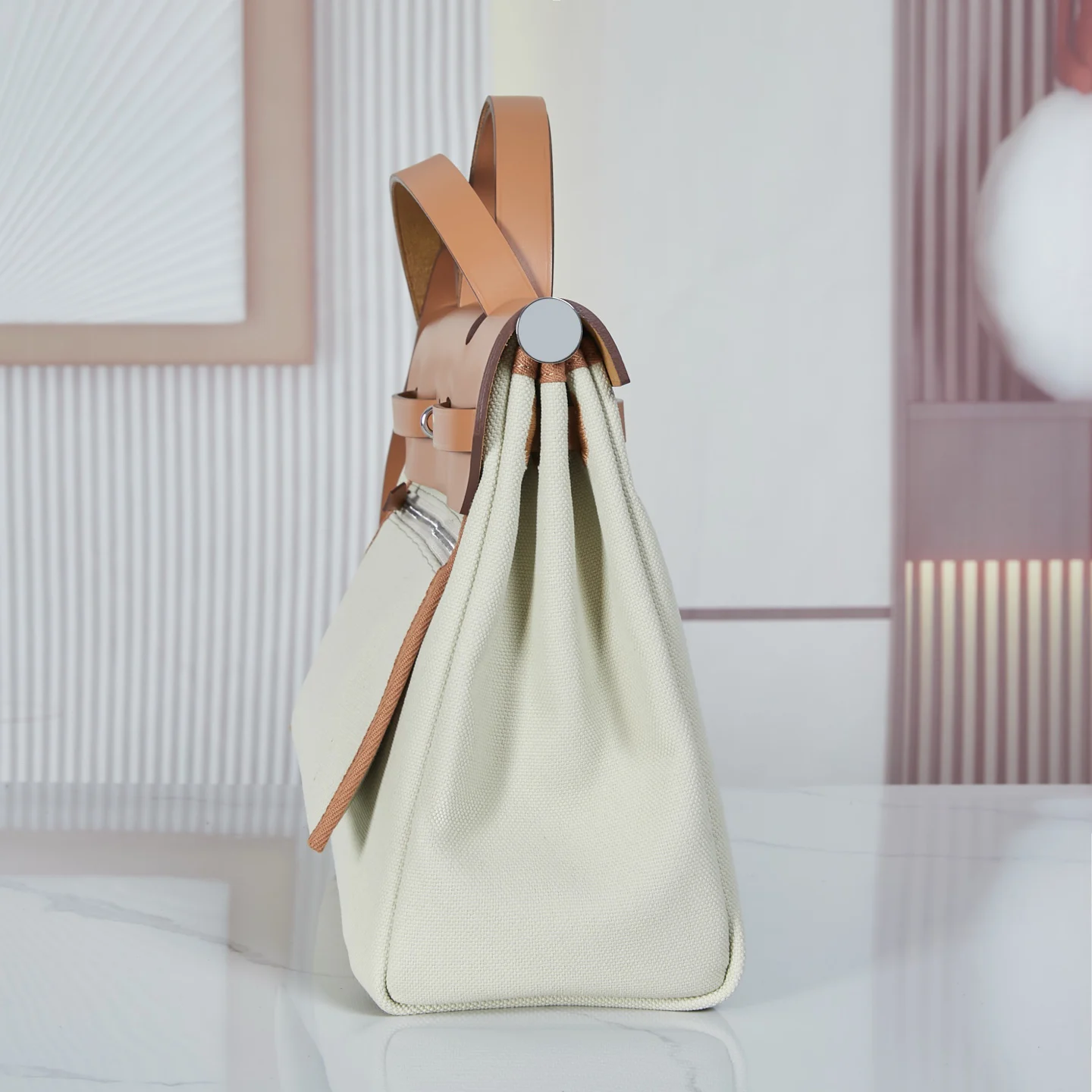 Hermès Herbag Zip 31 Bag Béton / Naturel Sable