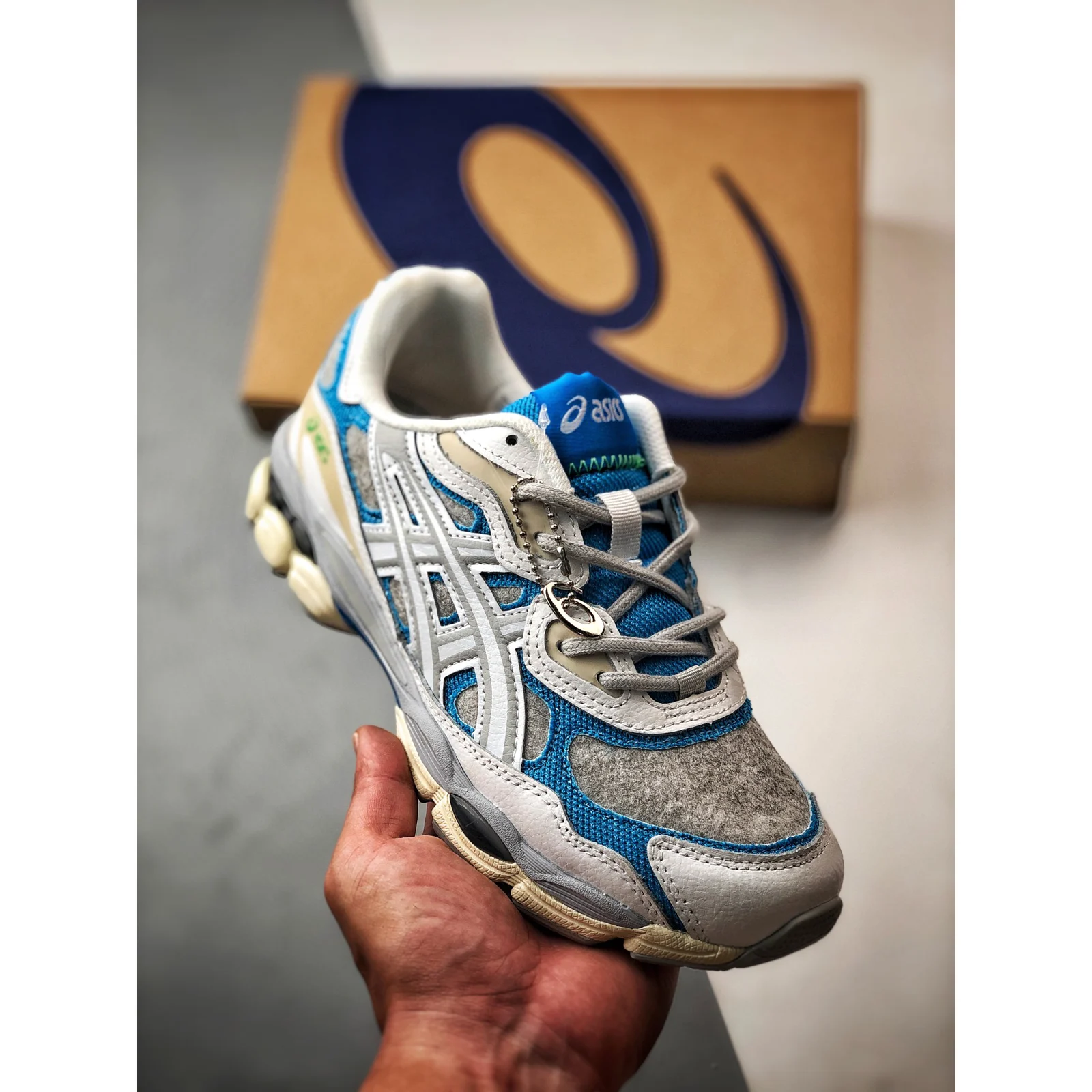 ASICS GEL-NYC White / Dolphin Blue · 1203A281-100