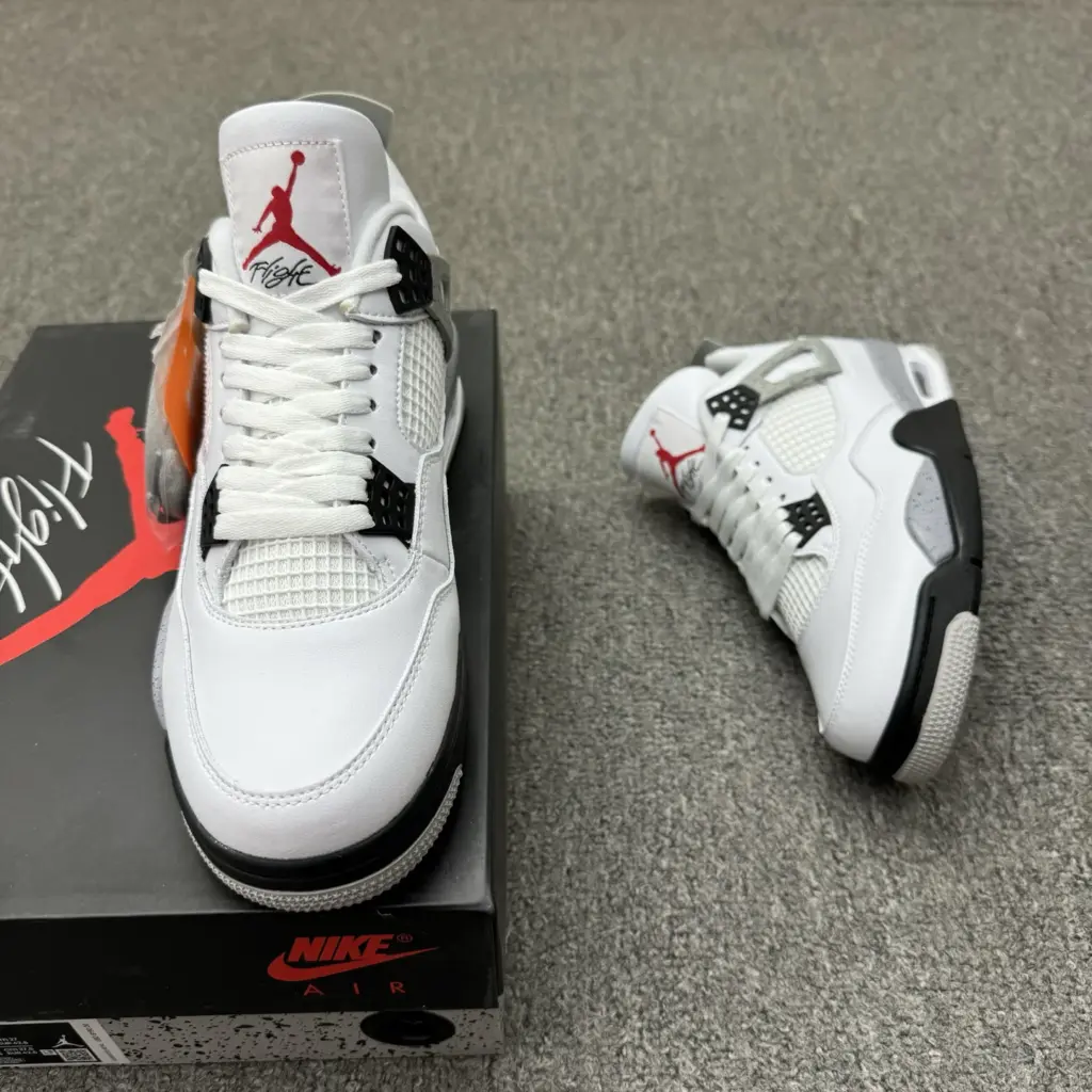 Air Jordan 4 White Cement