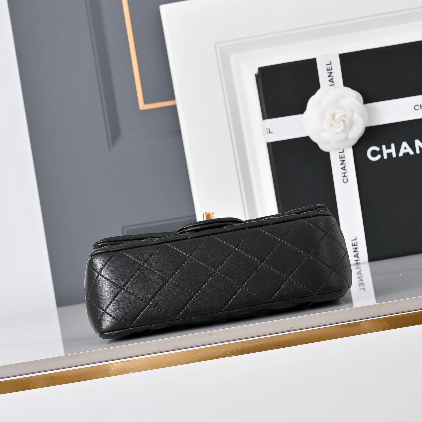 Chanel Mini Classic Handbag A69900 · Black Lambskin — image 4