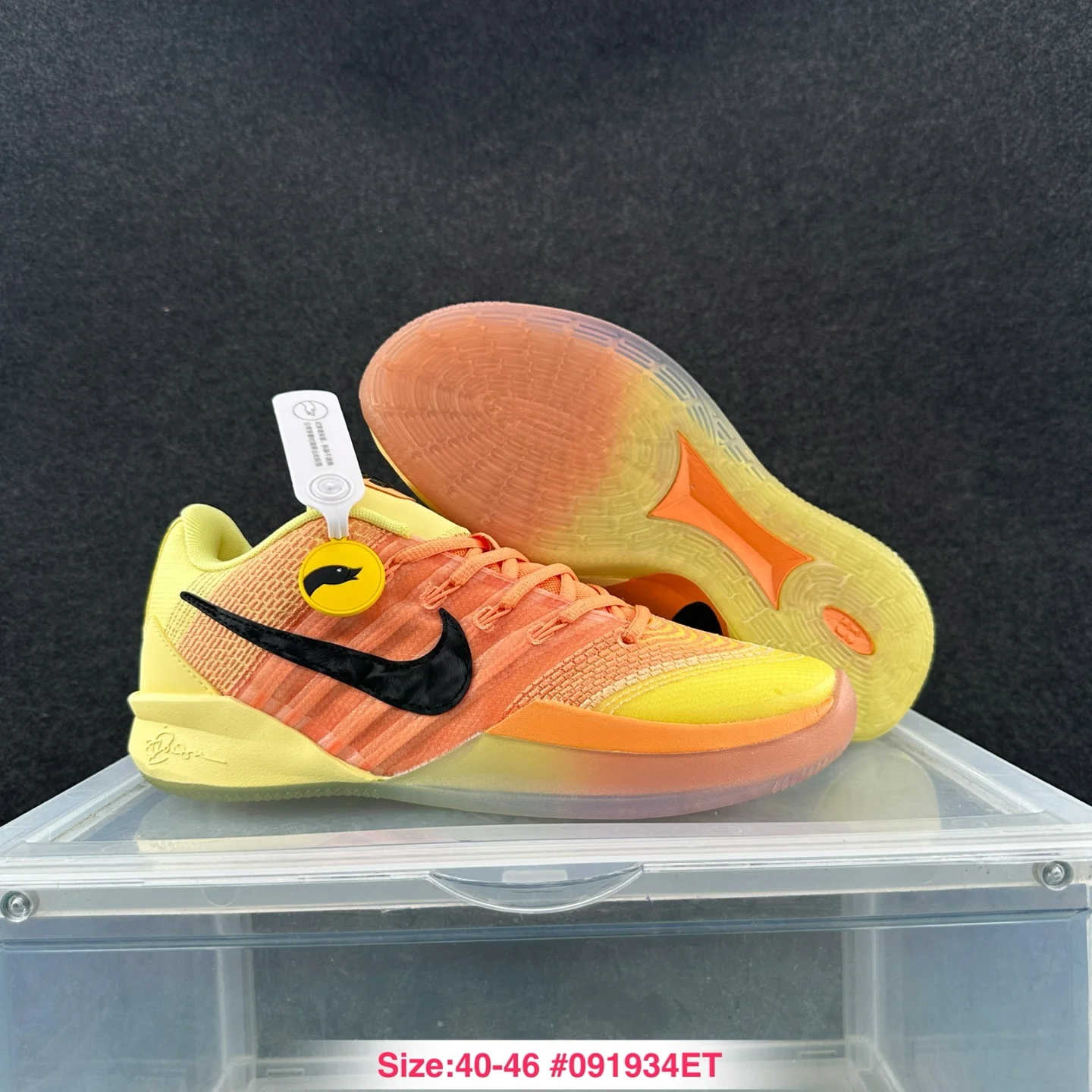 Nike Sabrina 3 Bring the Heat · Soft Yellow / Orange Trance / Black · IB2273-700