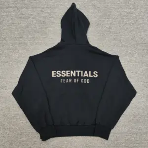 Fear of God Essentials · SS25 · Classic Fleece Hoodie · Jet Black