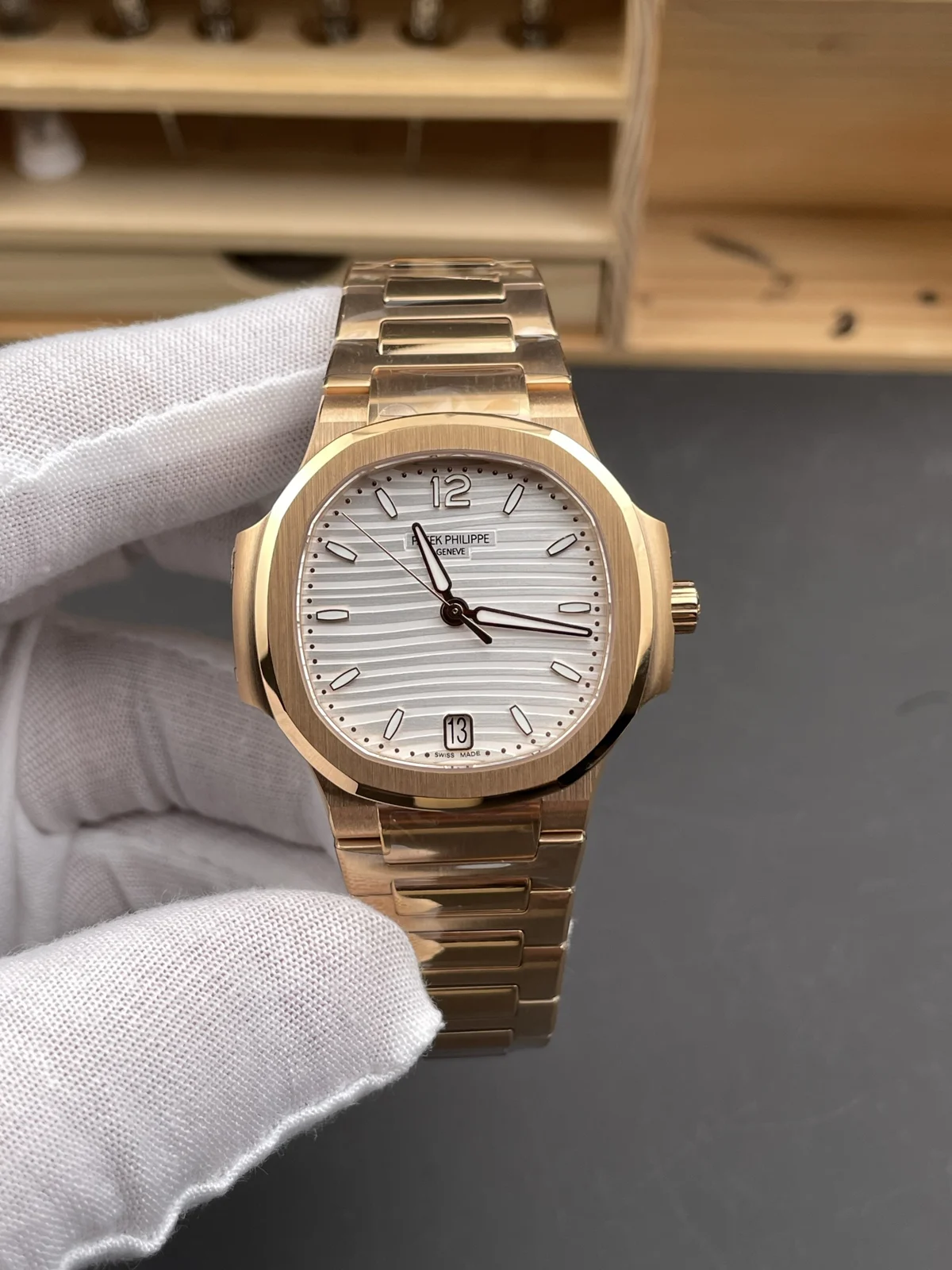 Patek Philippe Nautilus 7118/1R-001 Silvery Dial Watch — image 1