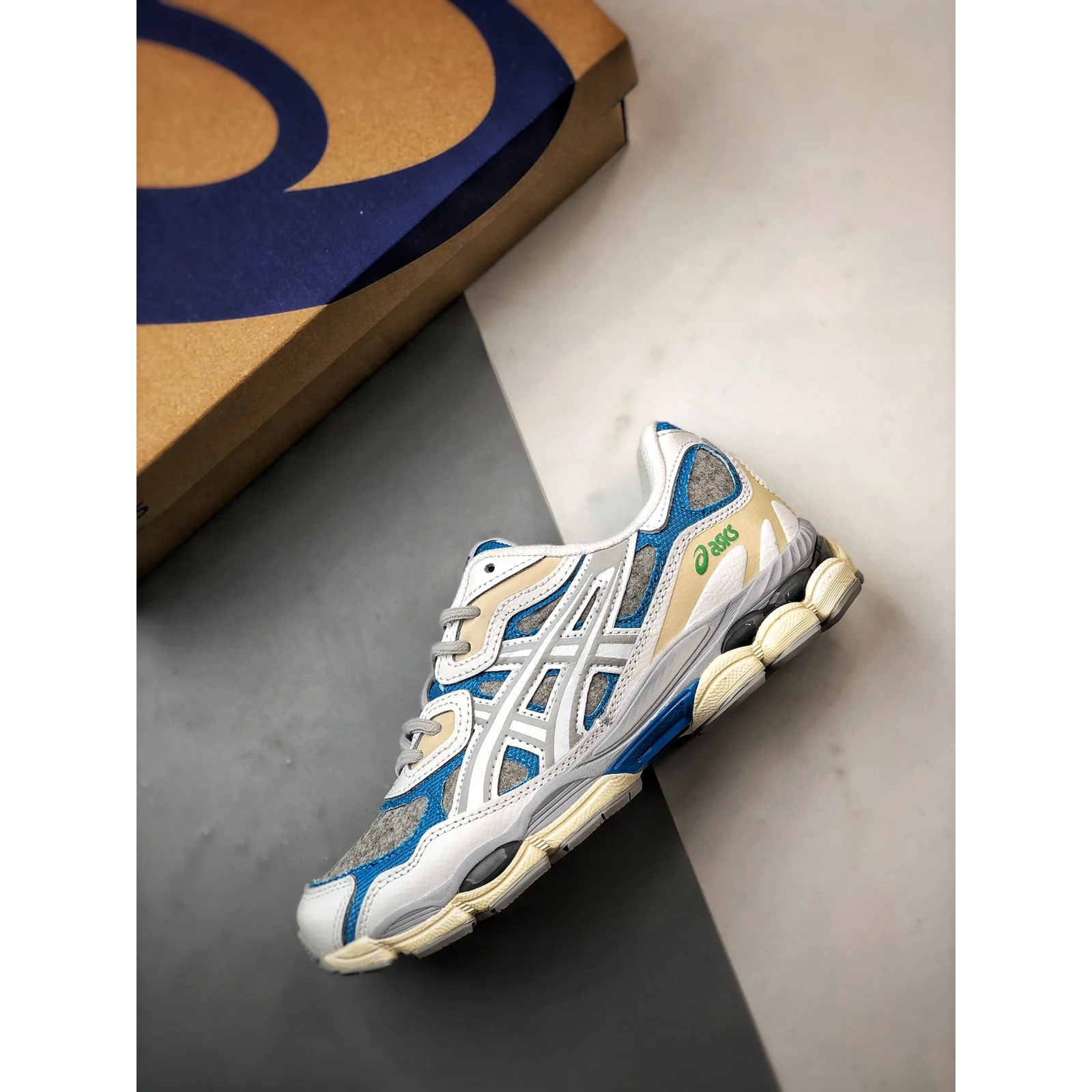 ASICS GEL-NYC White / Dolphin Blue · 1203A281-100