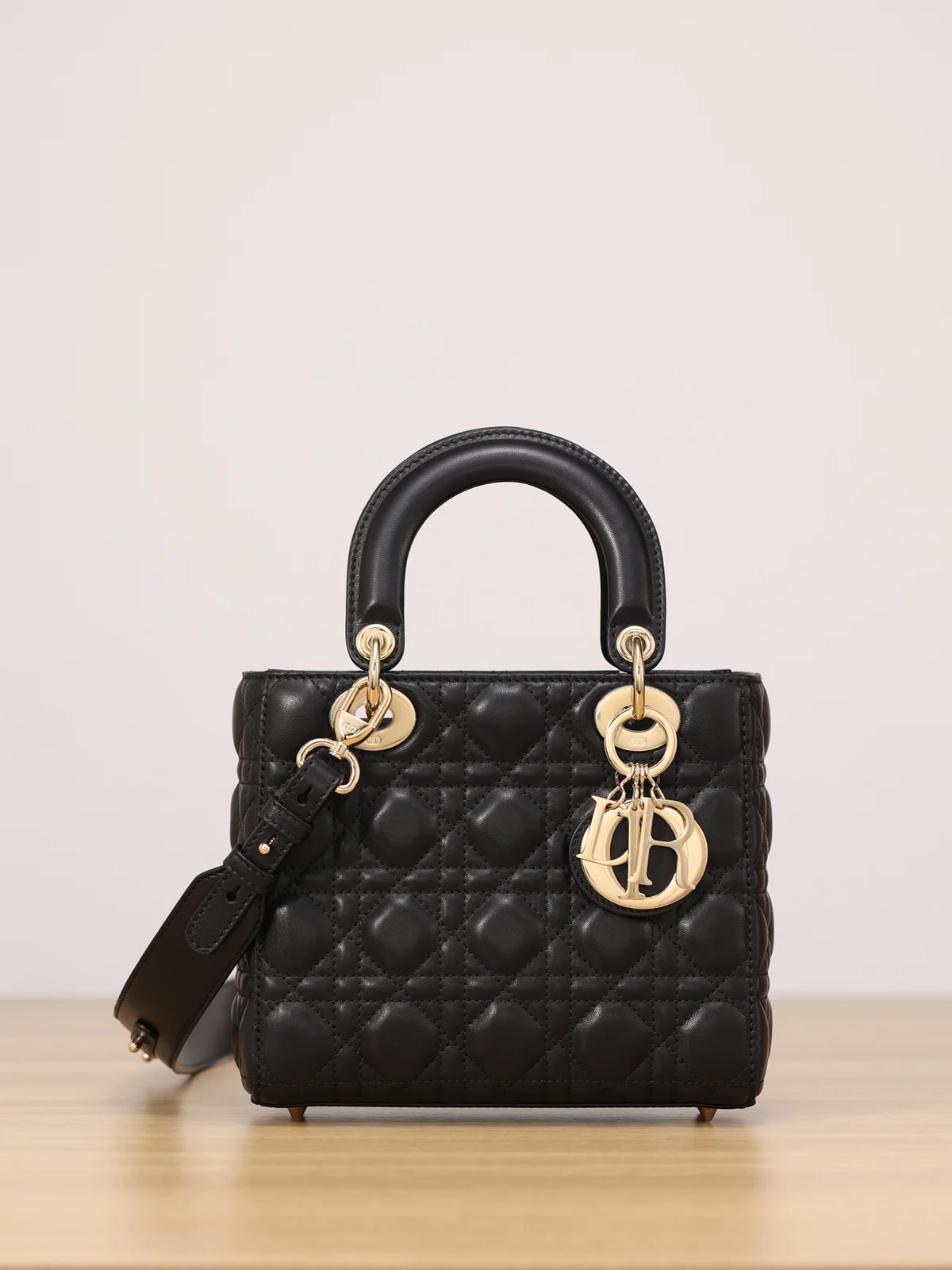 Small Lady Dior My ABCDior Bag Black Cannage Lambskin · M0538ONGE_M900