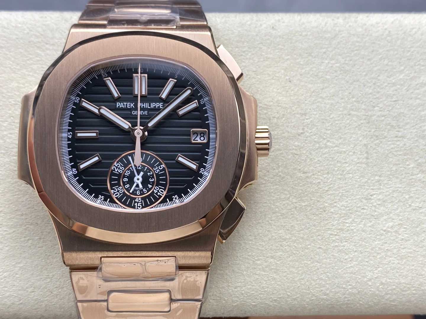 Patek Philippe Nautilus 5980/1R-001 Black Dial Watch — image 1