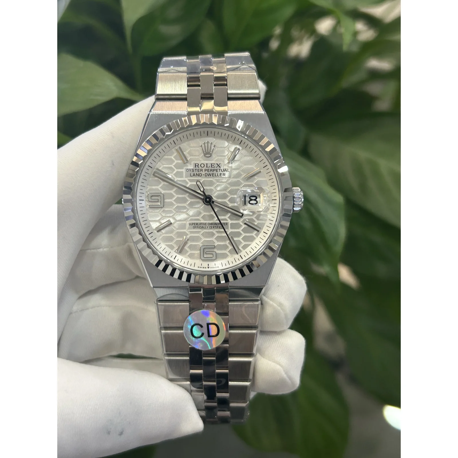 Rolex Land-Dweller 40 127334 White Honeycomb — photo 1