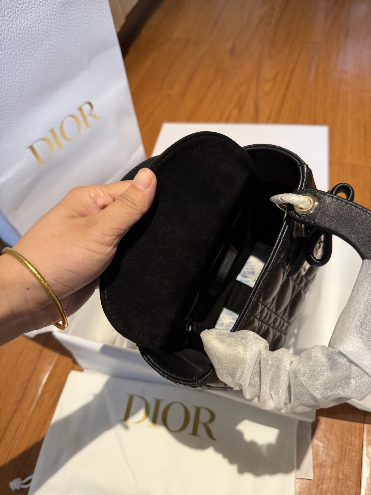 Mini Lady Dior Bag Black Cannage Lambskin · M0505ONGE_M900