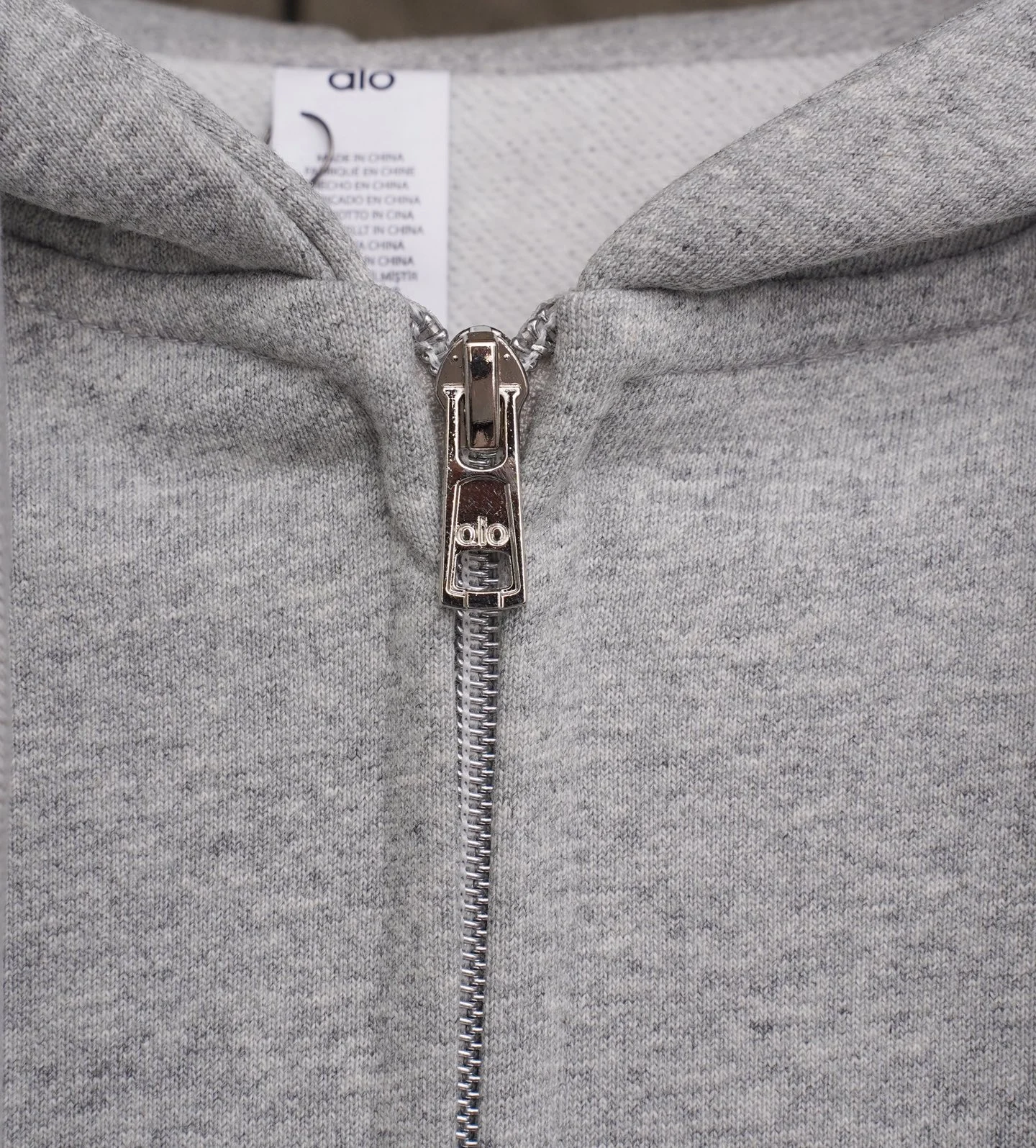 Alo Accolade Full Zip Hoodie Athletic Heather Grey · U3041RG