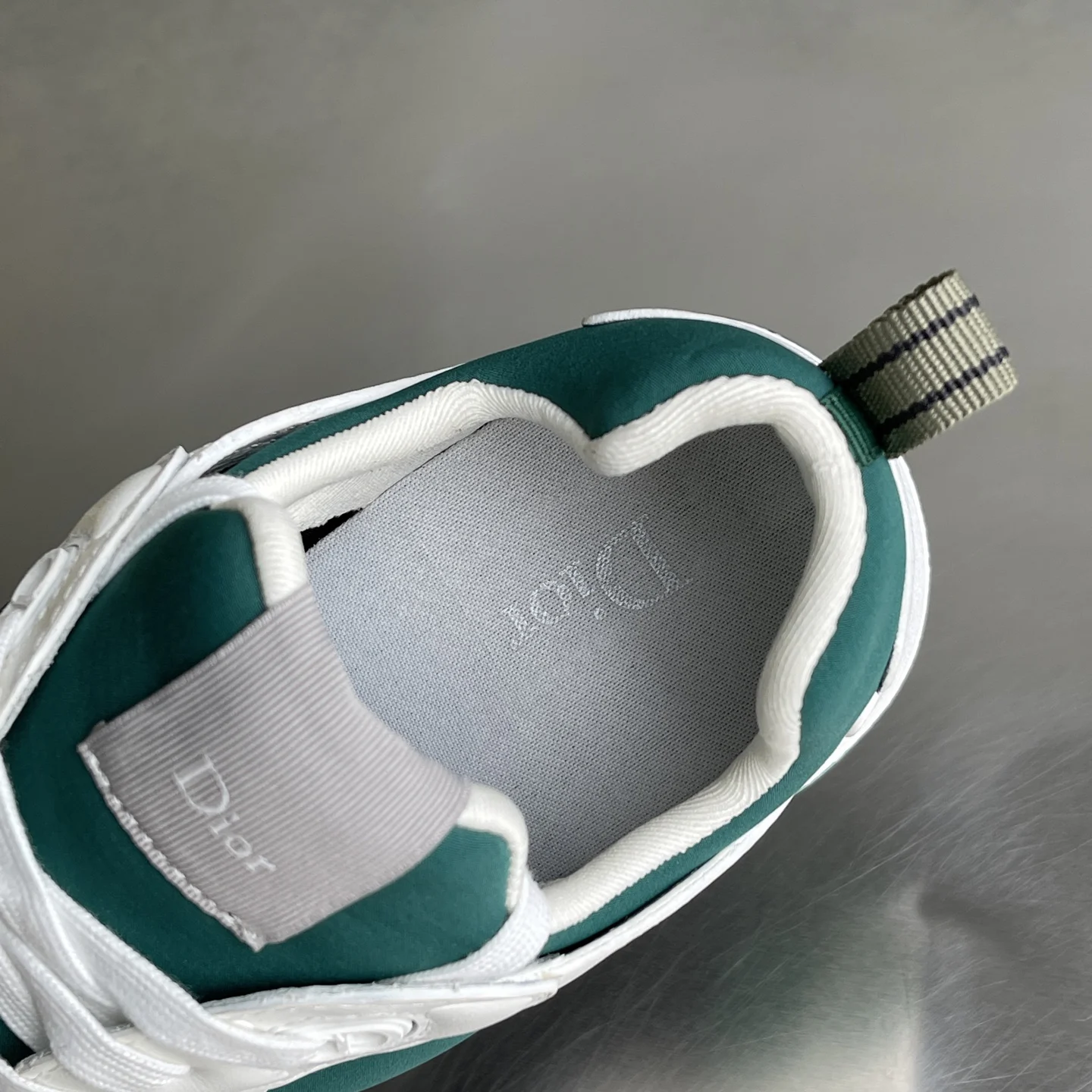 Dior Mile Sneaker White and Cedar Green · 3SN352ACL_H066