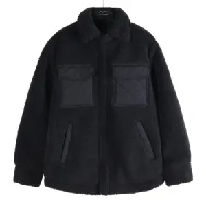 Alo Sherpa Edge Shacket Black · U4029R