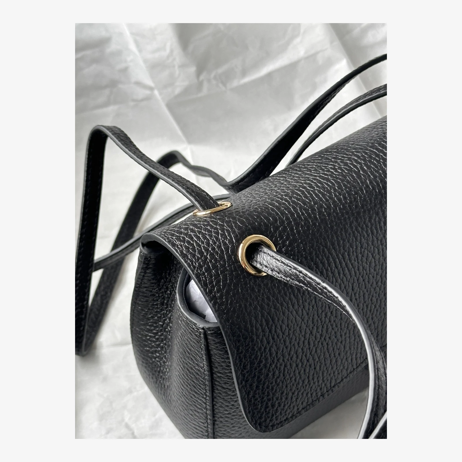 Chanel Mini Flap Bag AS6573 · Black Grained Calfskin — image 7