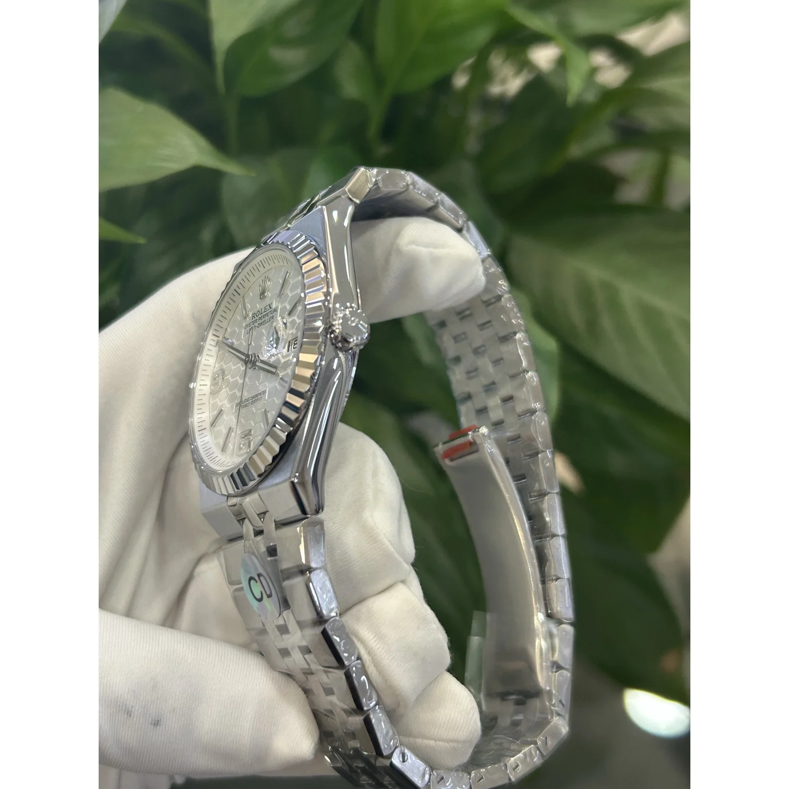 Rolex Land-Dweller 40 127334 White Honeycomb — photo 4