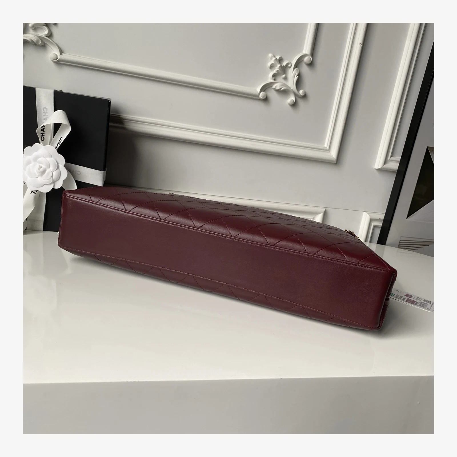 Chanel Shopping Bag AS6241 · Burgundy Lambskin Burgundy · Lambskin · Gold-Tone Metal