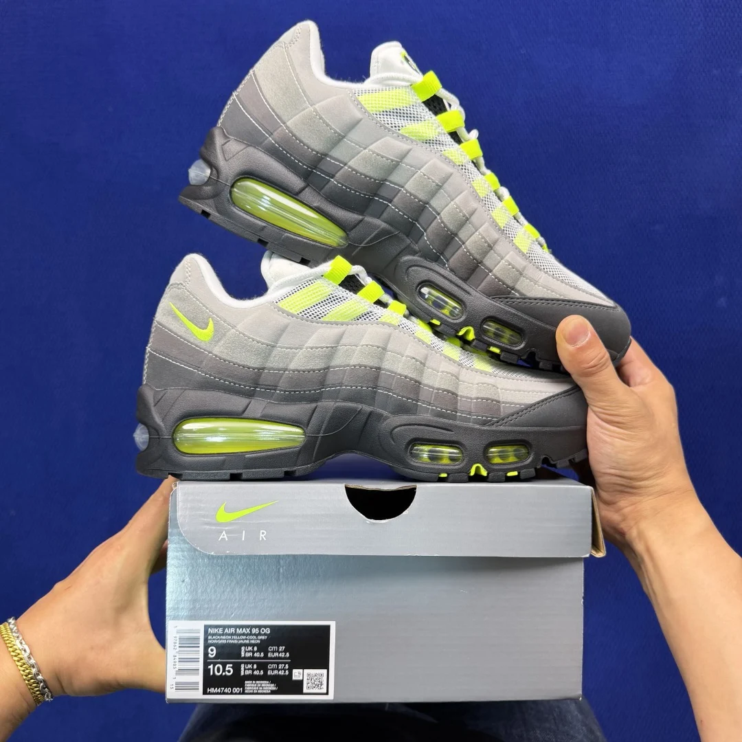 Nike Air Max 95 Big Bubble Black / Cool Grey / Neon Yellow · HM4740-001