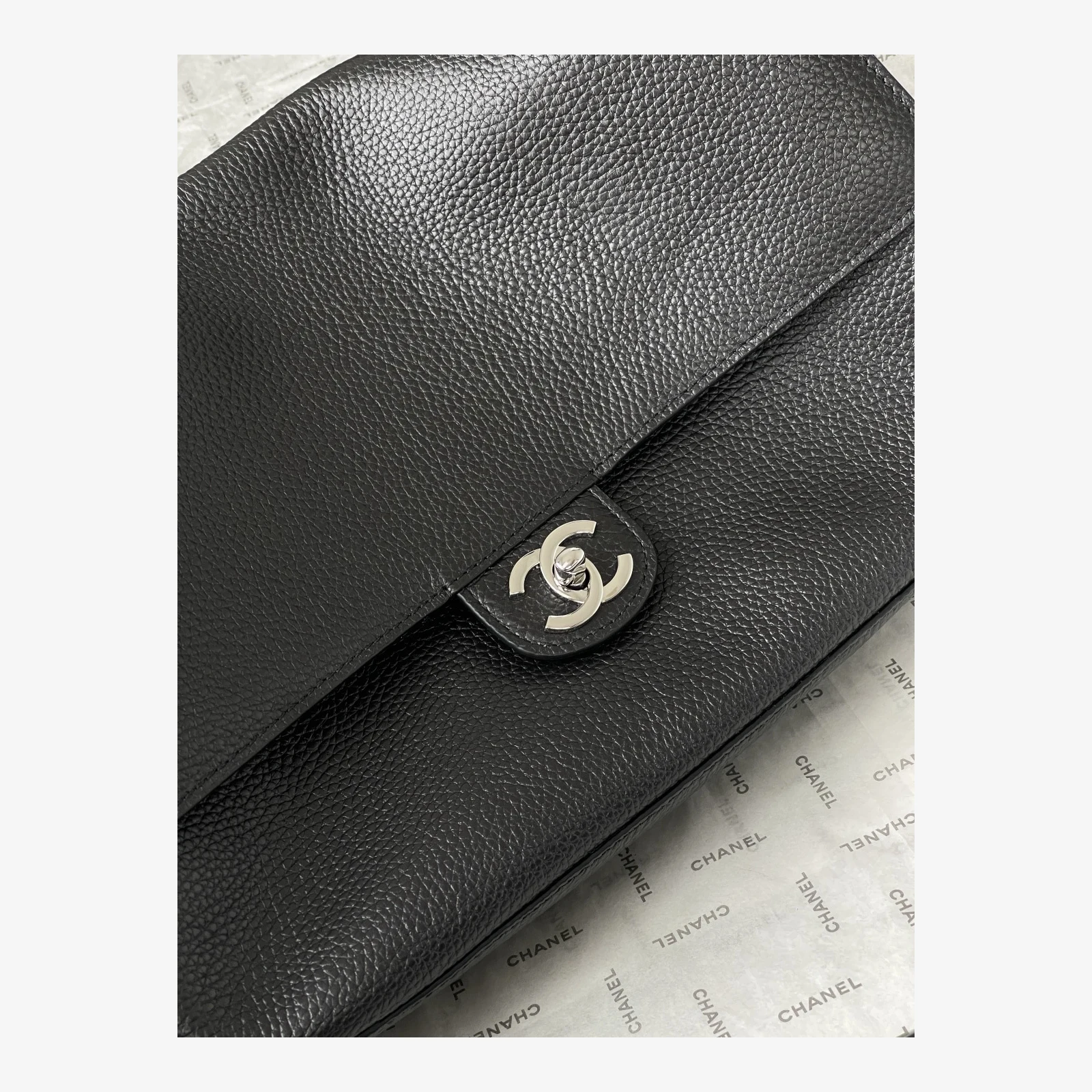 Chanel Maxi Flap Bag AS6231 · Black Grained Calfskin — image 6