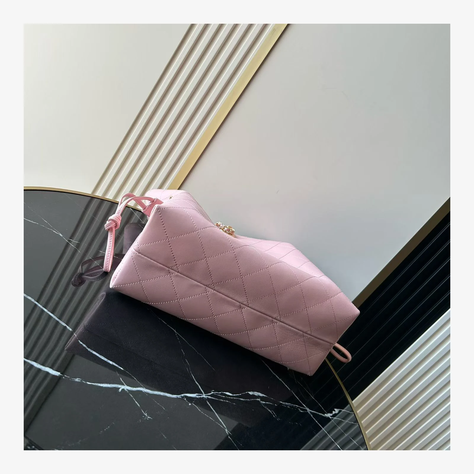 Chanel Small Shopping Bag AS6495 · Lambskin Light Pink · Lambskin · Gold-Tone Metal