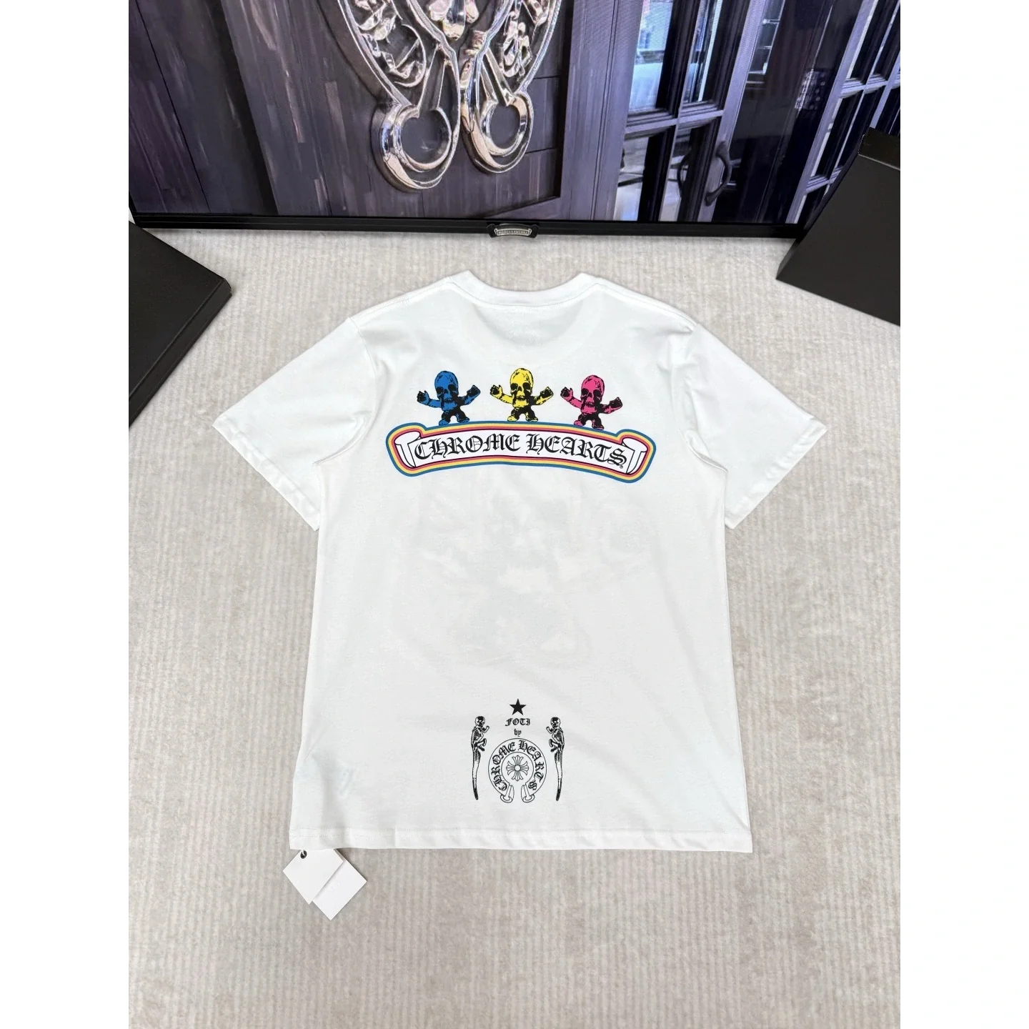 Chrome Hearts Foti Harris Teeter Skull Tee White
