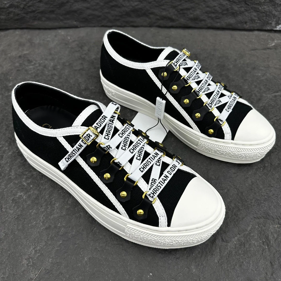 Dior Walk'n'Dior Sneaker Black Cotton Canvas · KCK177CVA_S12X